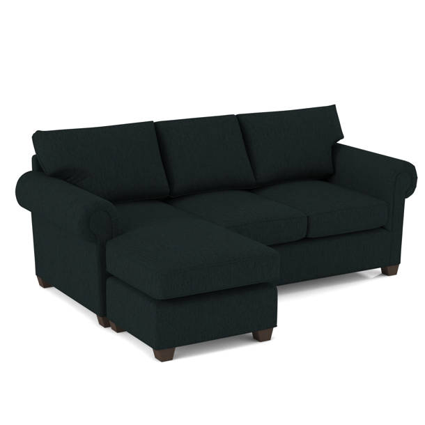 Layla 86" Wide Reversible Sofa & Chaise with Ottoman